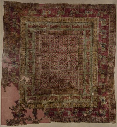Pile carpet, Pazyryk Culture, early Iron Age, 5th - 4th century BC by Iron Age